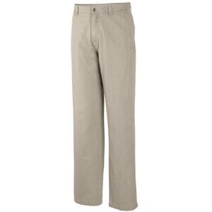 3/$60 Columbia Sportswear ROC Fossil Cotton Khaki Work Pants SZ 36x32